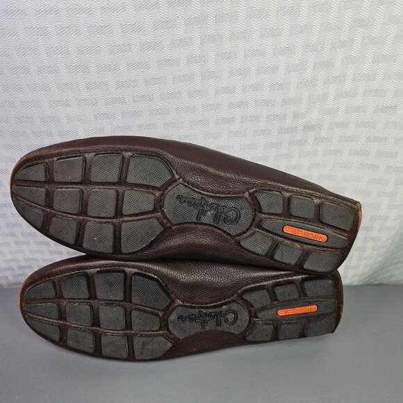 Cole Haan Nike Air Brown Leather Loafers With Gold Buckle Size 7 - Picture 6 of 9